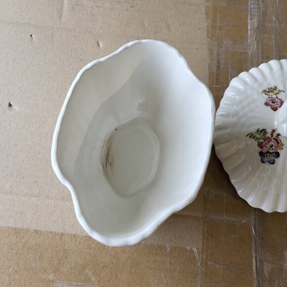 Vintage Copeland Spode Wicker Lane Covered Sugar Bowl GUC SEE PICS "BIN H" - Picture 6 of 9